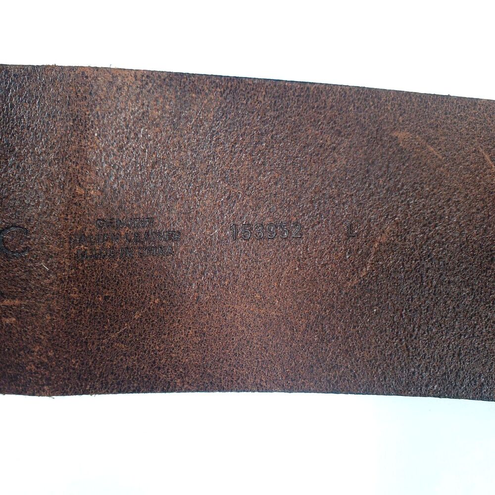 Vtg Banana Republic Women’s Leather Belt Large Brown Corset Wide Fits 39" to 41" - Picture 5 of 10
